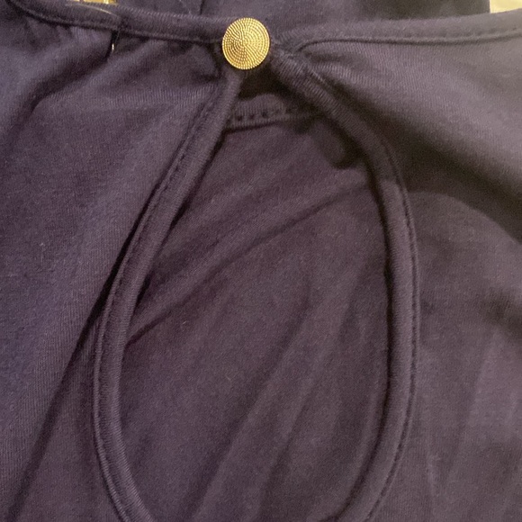 Blue relaxed fit jumpsuit - Picture 6 of 6